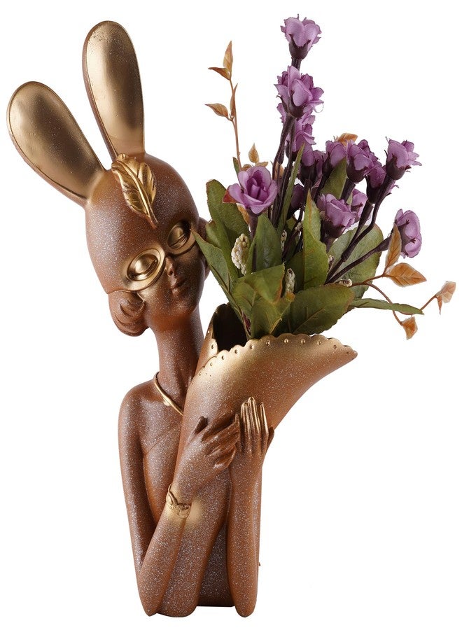 ZART Decorative Flower Vases for Living Room, Bedroom, Kitchen, Dining Room, Office, Home Decor 14 Inch Mix (Brown, MEDIEM) - Image 3